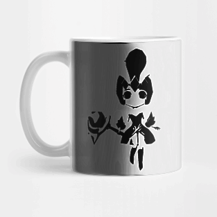 Polar Queen (moonlight priest) minimal silhouette white Mug